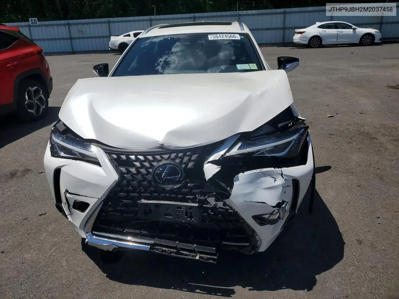 2021 Lexus Ux 250H VIN: JTHP9JBH2M2037458 Lot: 55424566
