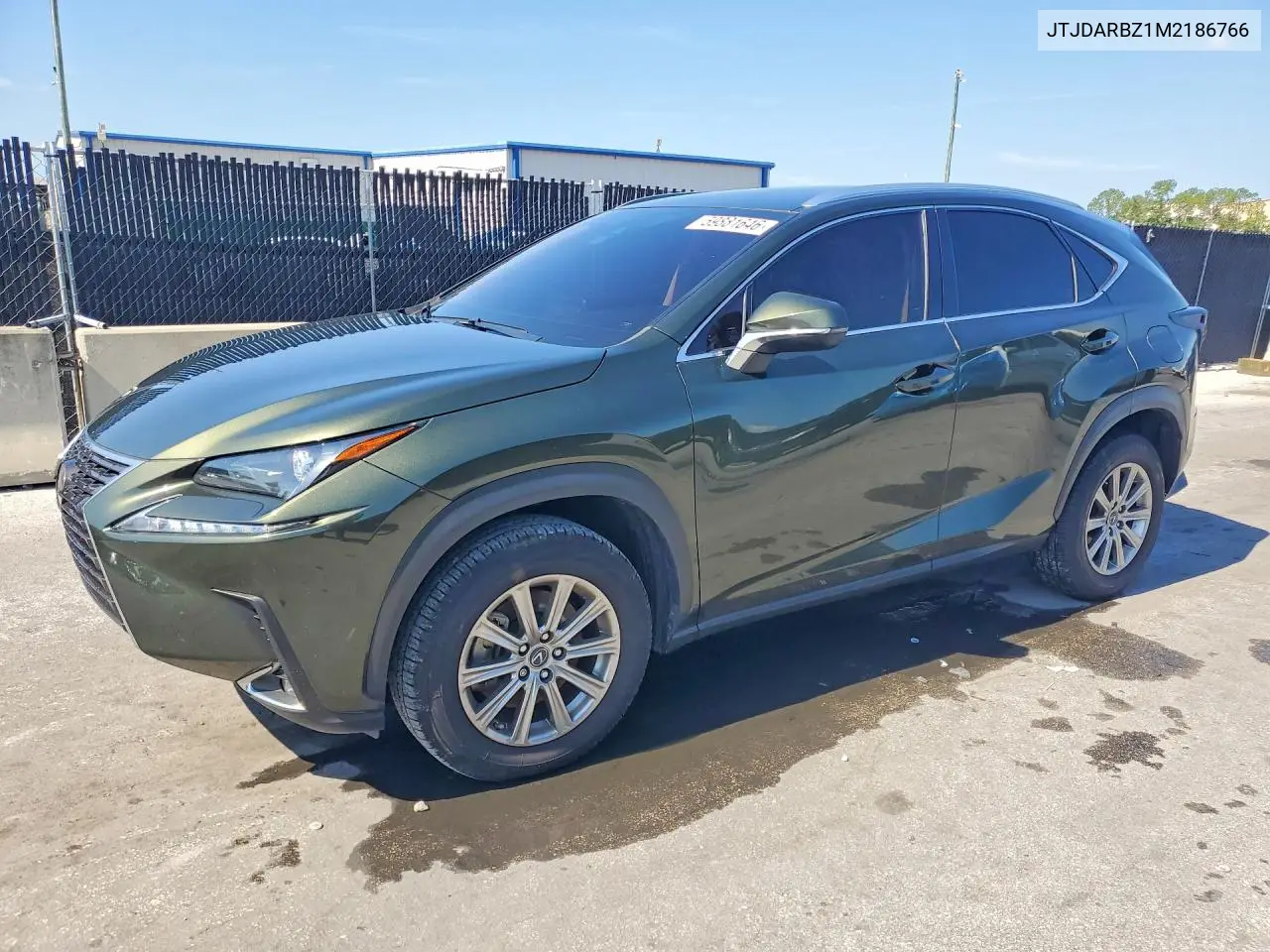 2021 Lexus Nx 300 Base VIN: JTJDARBZ1M2186766 Lot: 59881646