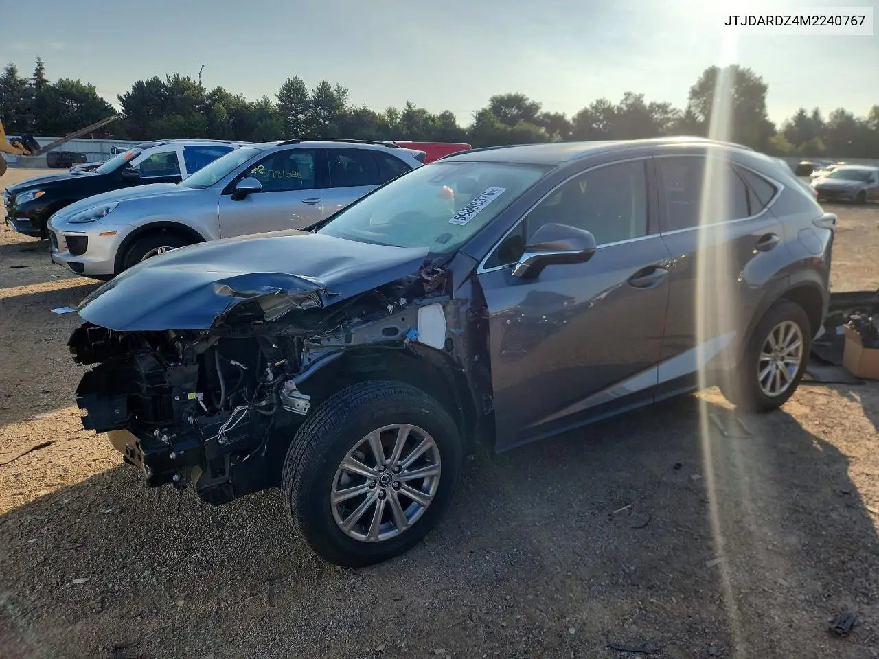 2021 Lexus Nx 300 Base VIN: JTJDARDZ4M2240767 Lot: 59898376