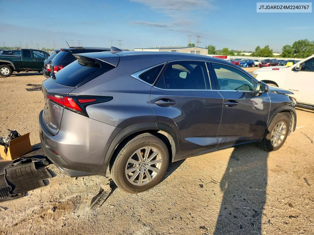2021 Lexus Nx 300 Base VIN: JTJDARDZ4M2240767 Lot: 59898376