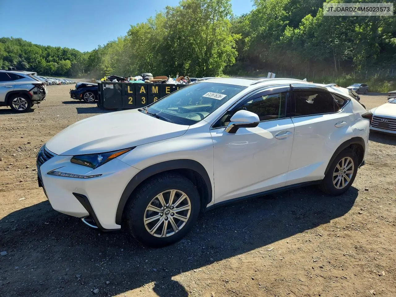 2021 Lexus Nx 300 Base VIN: JTJDARDZ4M5023573 Lot: 61287626