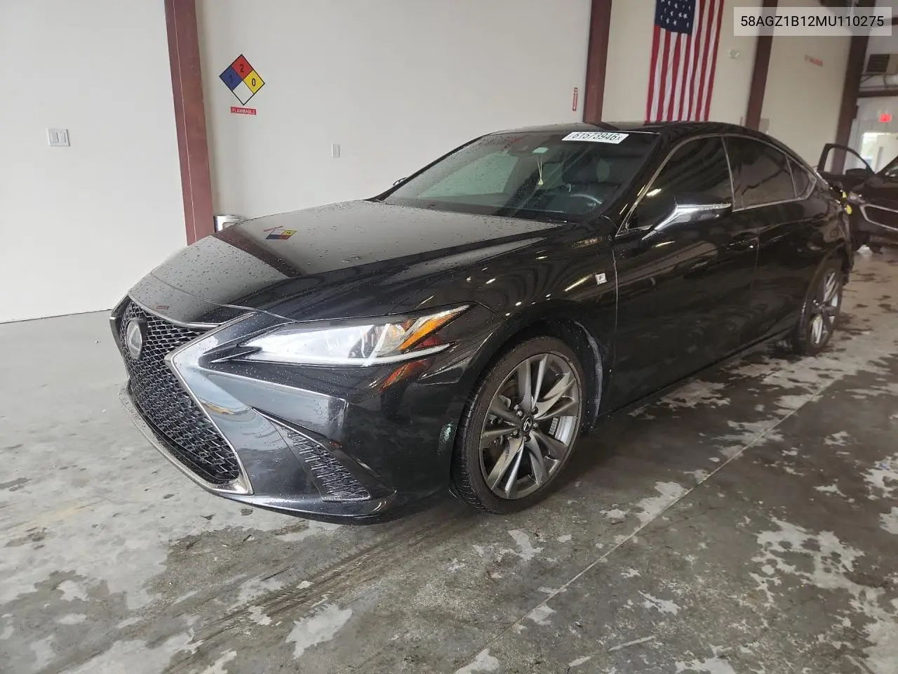 2021 Lexus Es 350 F Sport VIN: 58AGZ1B12MU110275 Lot: 61573946