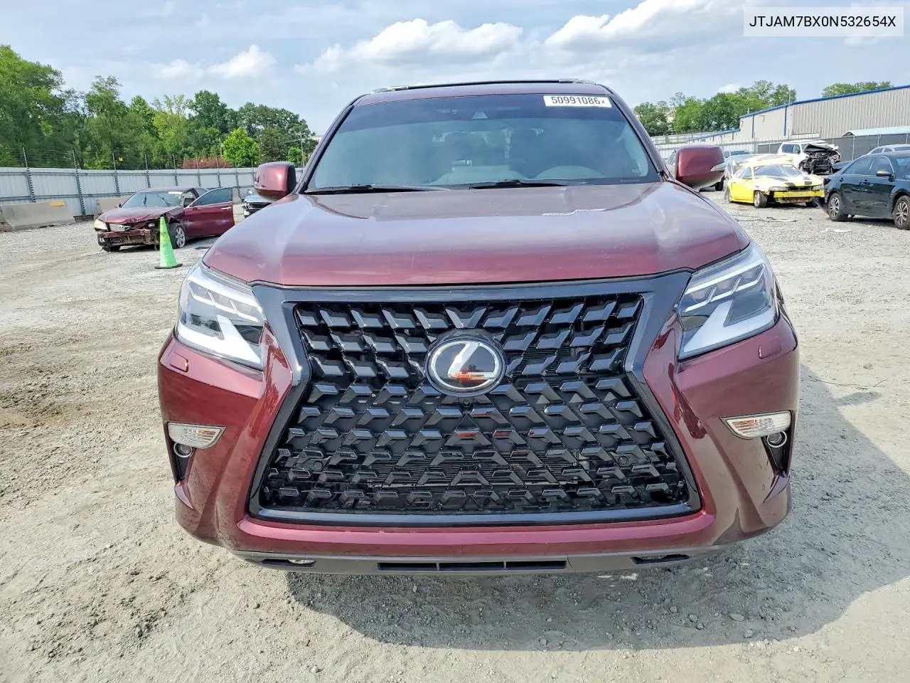 2022 Lexus Gx 460 VIN: JTJAM7BX0N5326545 Lot: 50991086