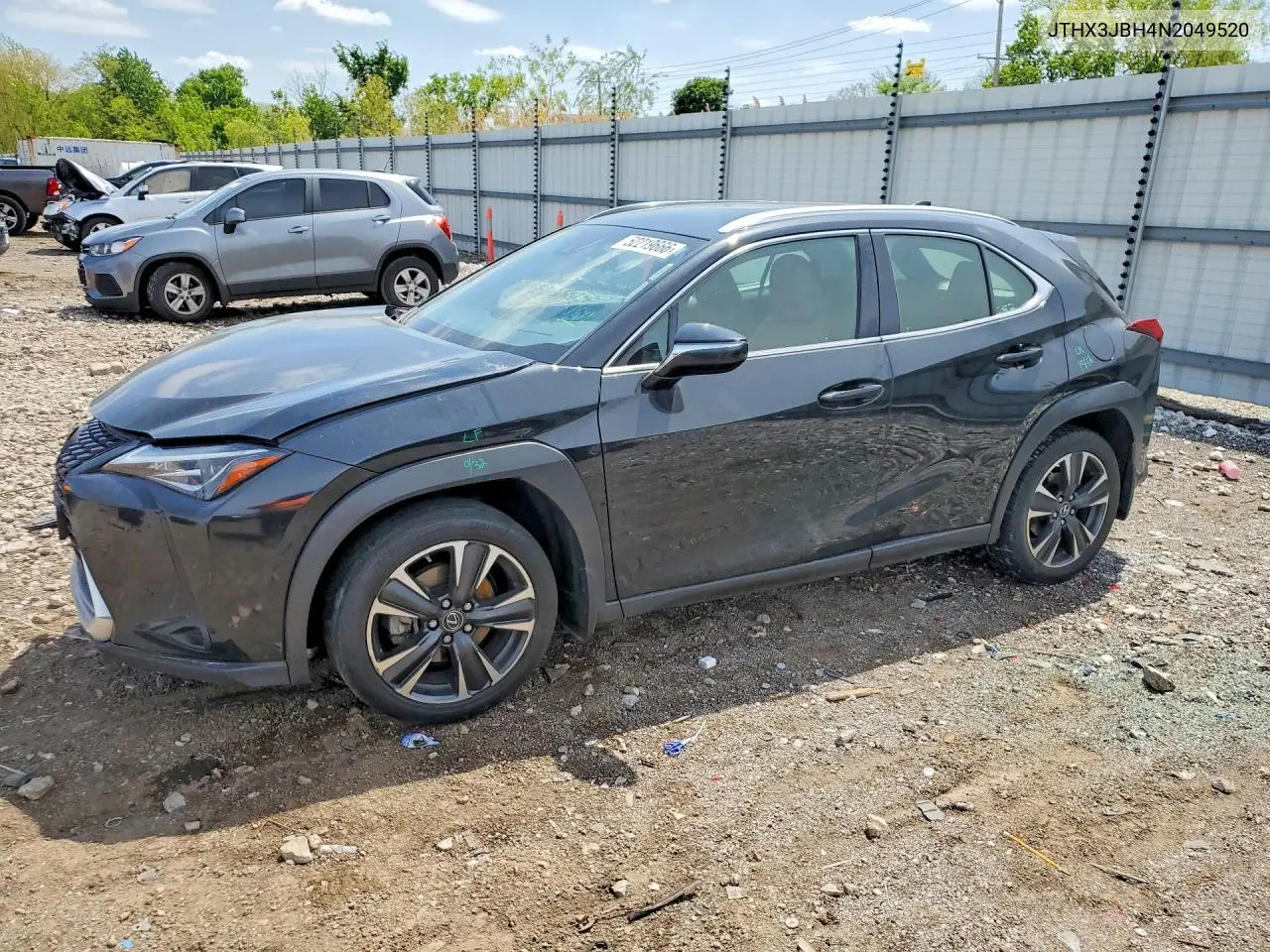 2022 Lexus Ux 200 Base VIN: JTHX3JBH4N2049520 Lot: 52219666
