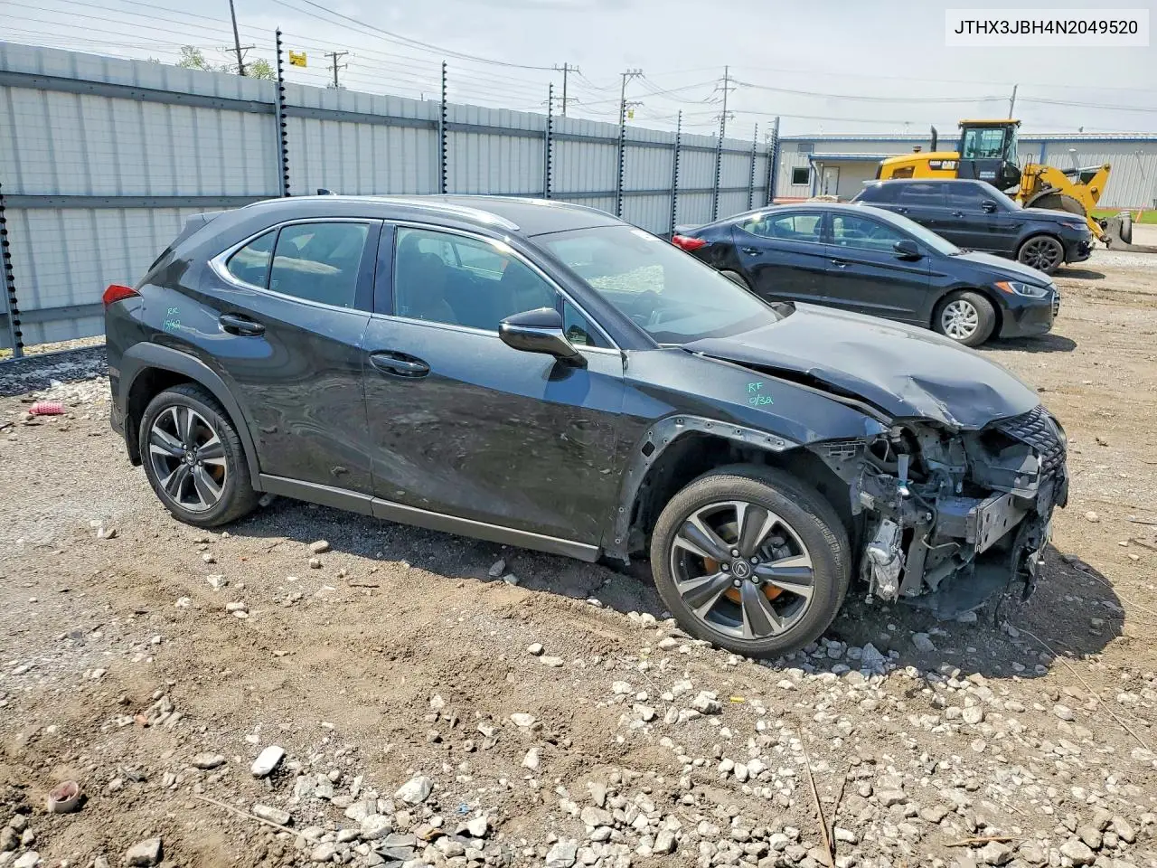 2022 Lexus Ux 200 Base VIN: JTHX3JBH4N2049520 Lot: 52219666