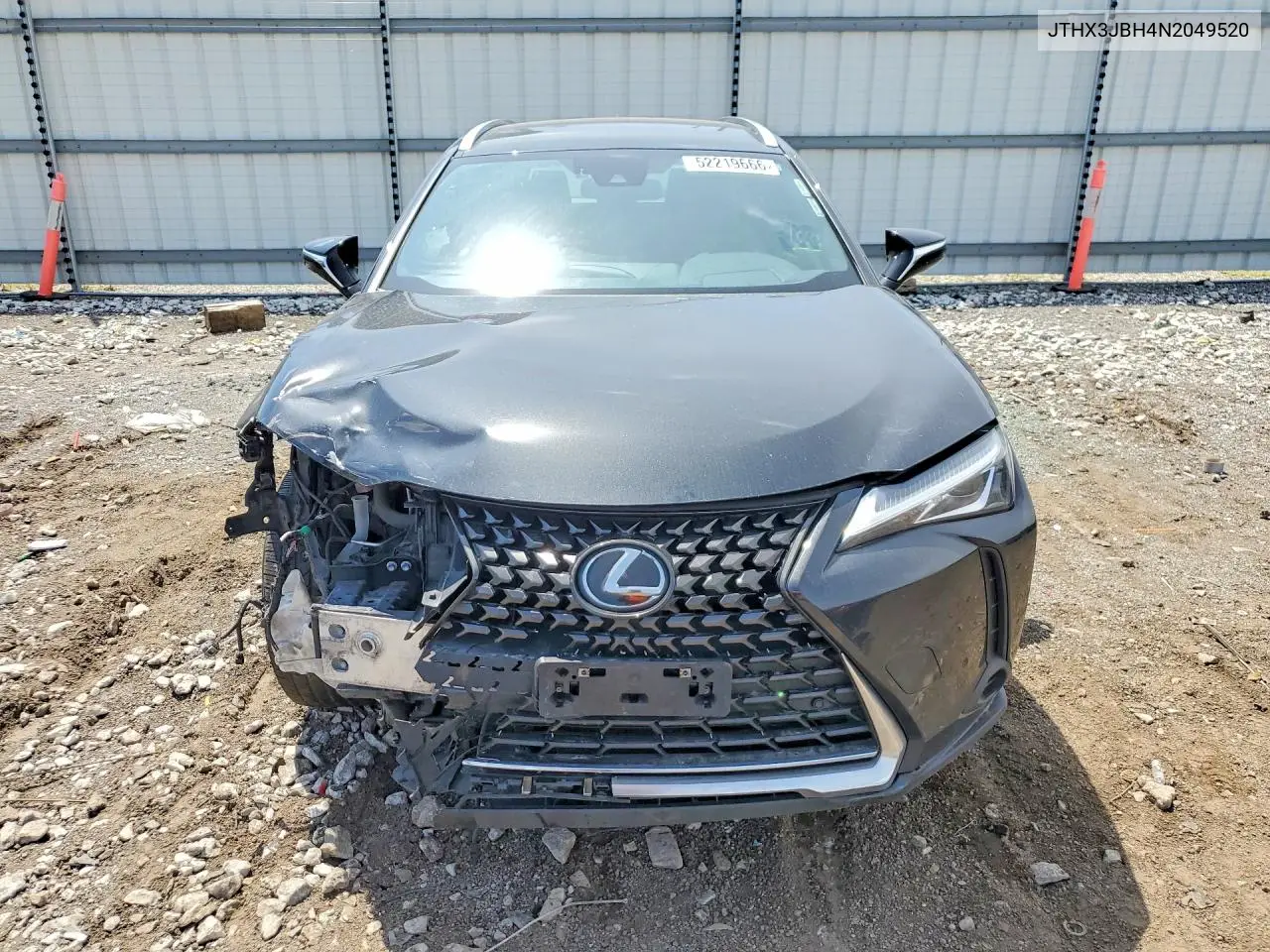 2022 Lexus Ux 200 Base VIN: JTHX3JBH4N2049520 Lot: 52219666