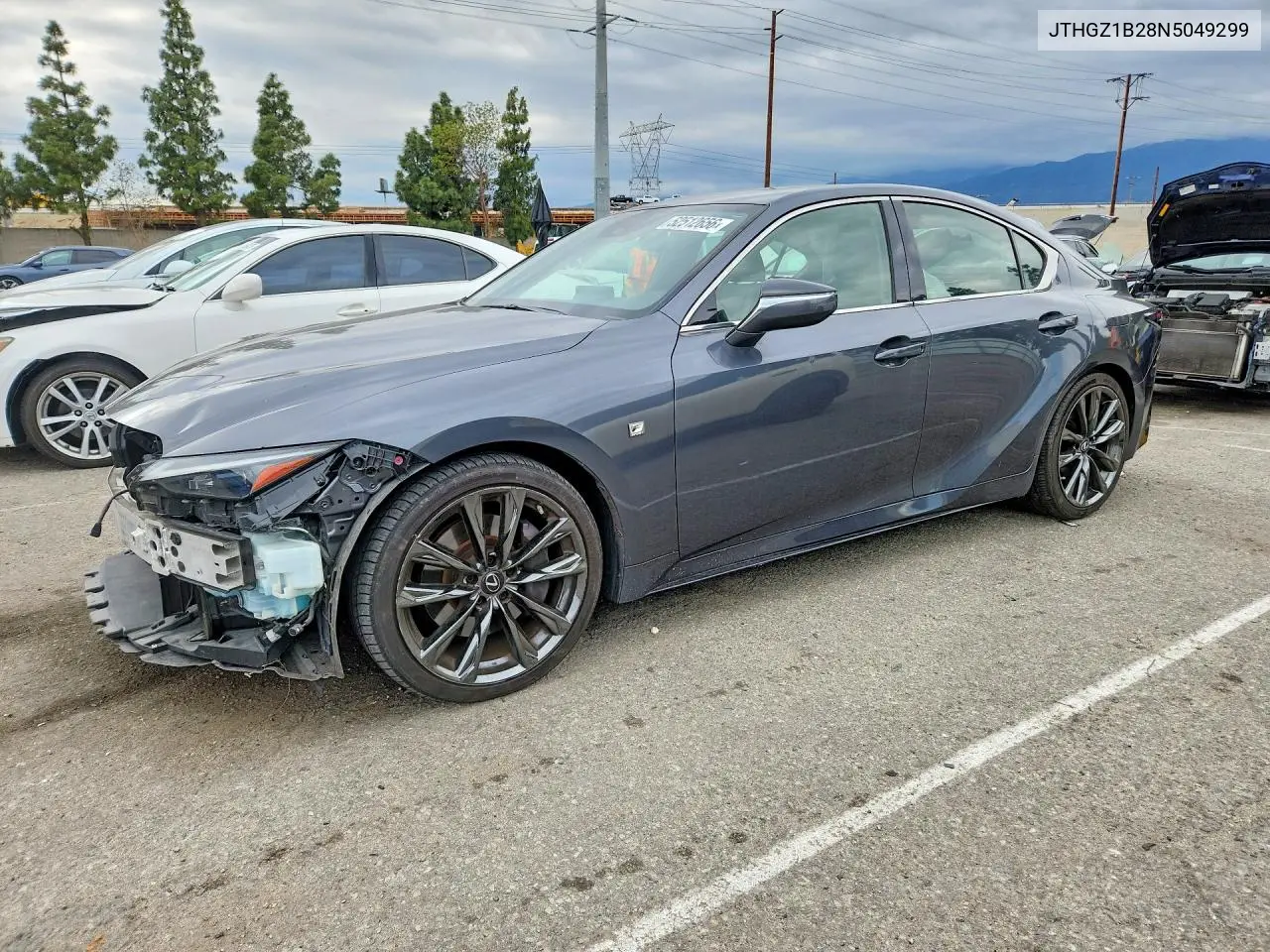 2022 Lexus Is 350 F Sport VIN: JTHGZ1B28N5049299 Lot: 52512656