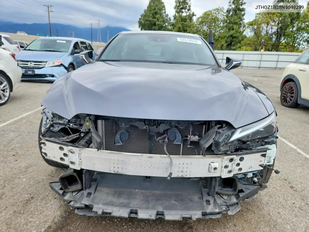 2022 Lexus Is 350 F Sport VIN: JTHGZ1B28N5049299 Lot: 52512656
