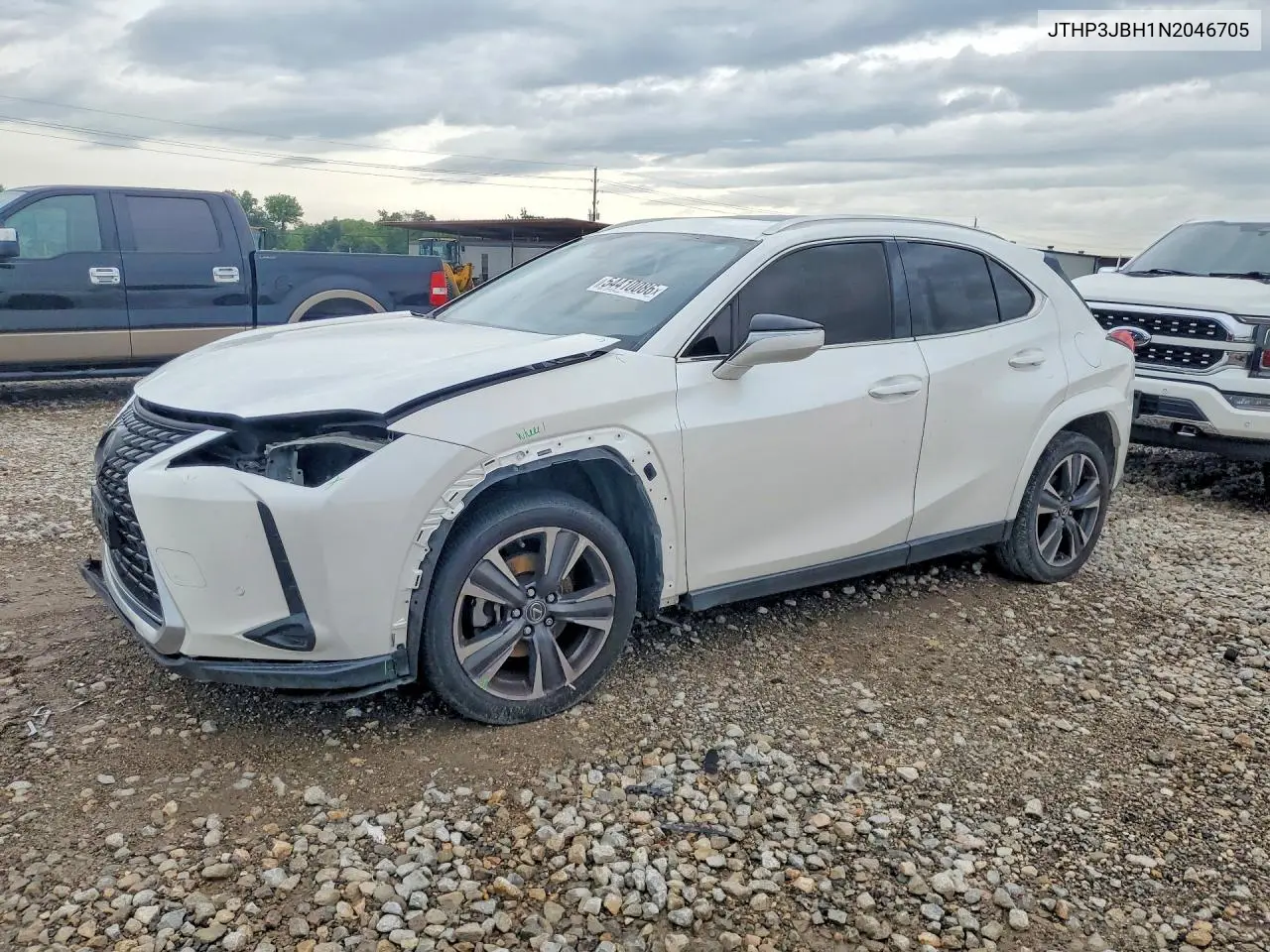 2022 Lexus Ux 200 Base VIN: JTHP3JBH1N2046705 Lot: 54410086