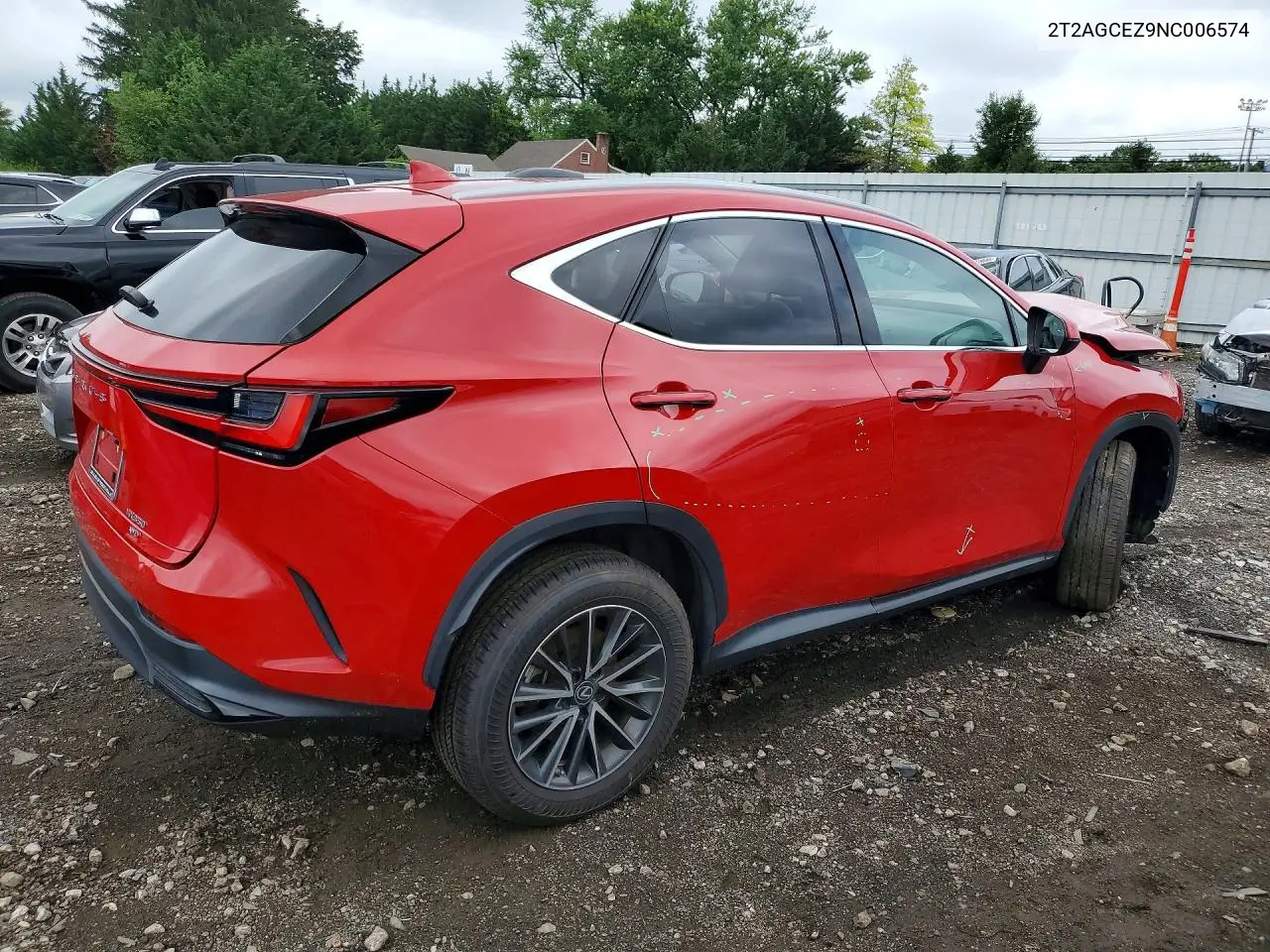 2022 Lexus Nx 350 VIN: 2T2AGCEZ9NC006574 Lot: 59995166