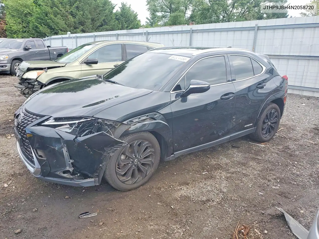 2022 Lexus Ux 250H Base VIN: JTHP9JBH4N2058720 Lot: 60324456