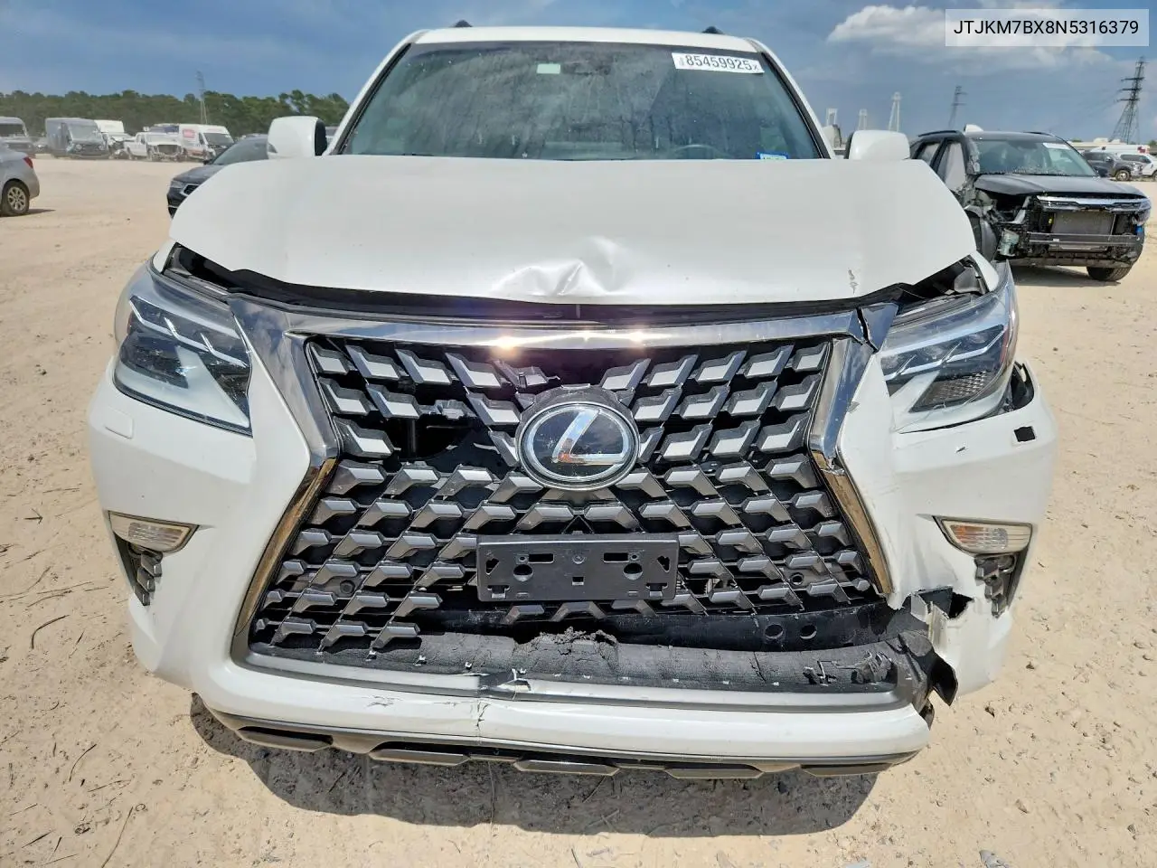 2022 Lexus Gx 460 VIN: JTJKM7BX8N5316379 Lot: 85459925