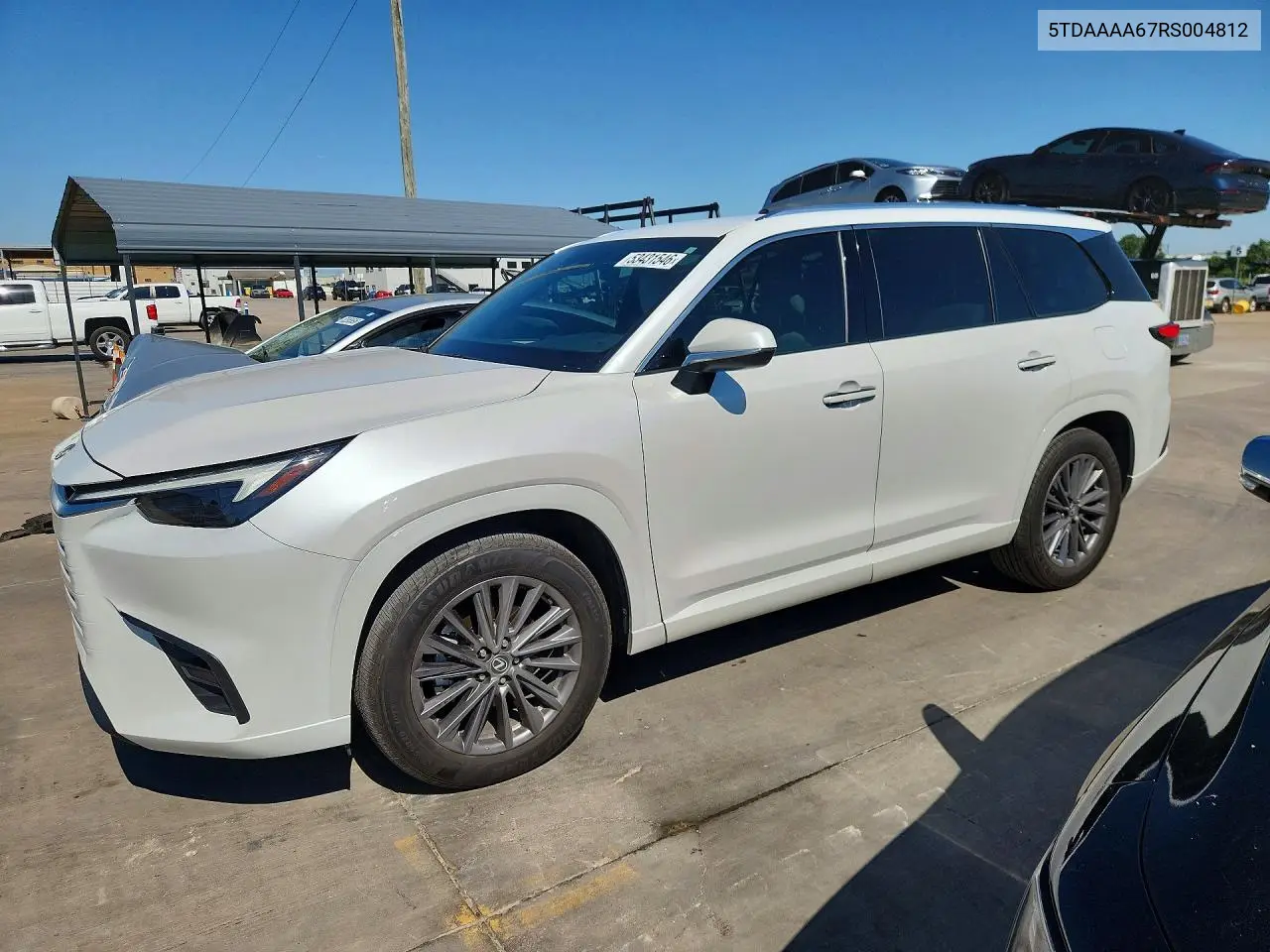 2024 Lexus Tx 350 Base VIN: 5TDAAAA67RS004812 Lot: 53431546