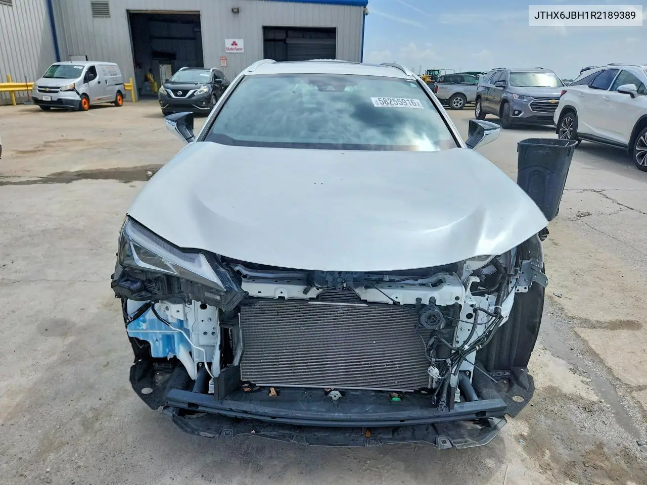 2024 Lexus Ux 250H Base VIN: JTHX6JBH1R2189389 Lot: 58255916