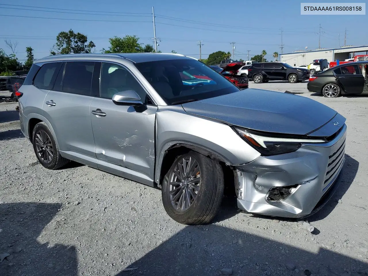 2024 Lexus Tx 350 Base VIN: 5TDAAAA61RS008158 Lot: 60473546