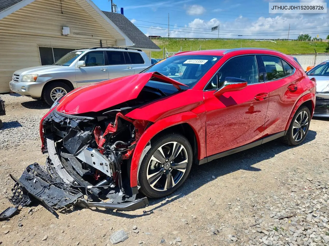 2025 Lexus Ux 300H Premium VIN: JTHUCJDH1S2008726 Lot: 56723386