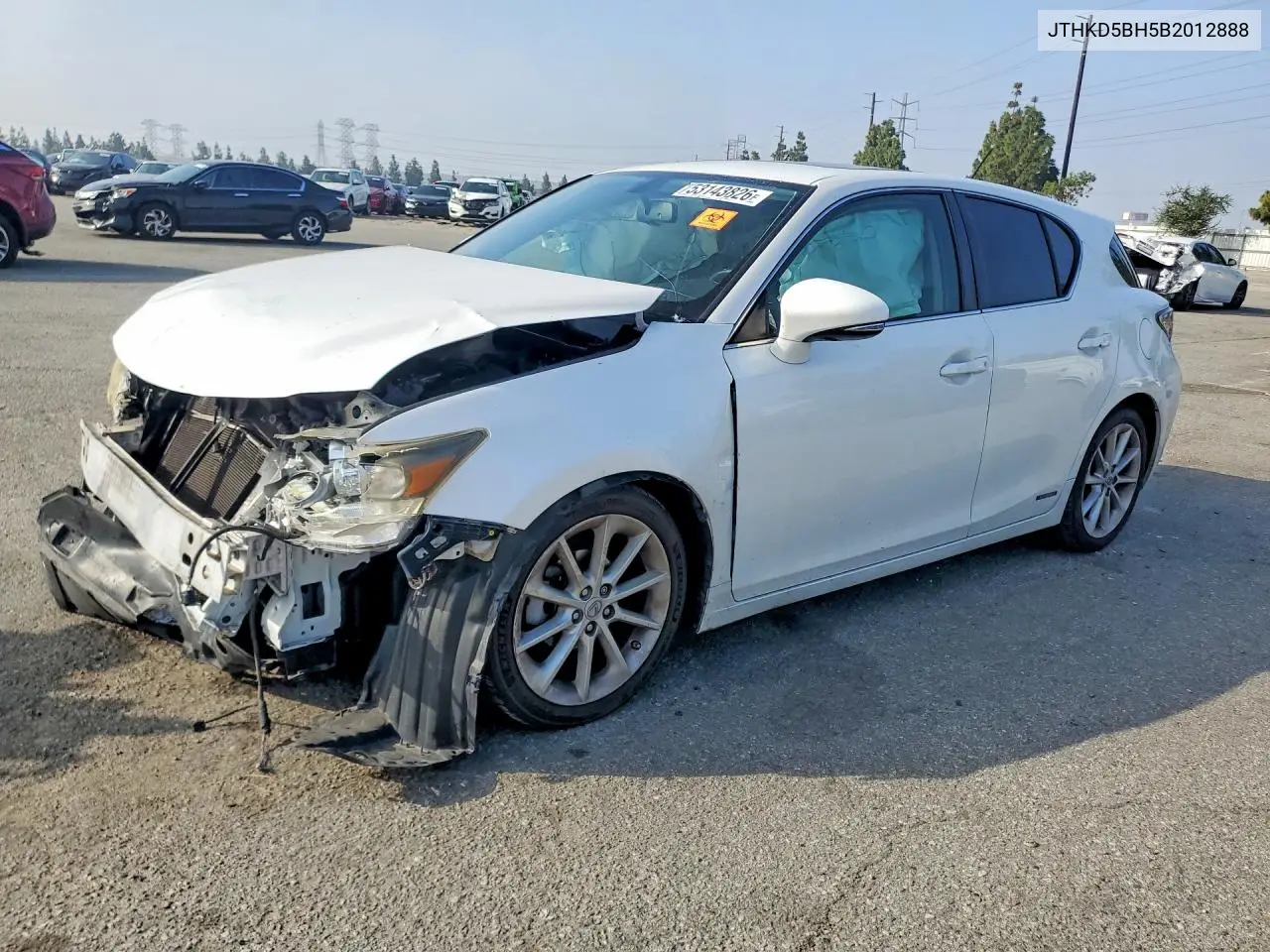 2011 Lexus Ct 200 VIN: JTHKD5BH5B2012888 Lot: 53143826
