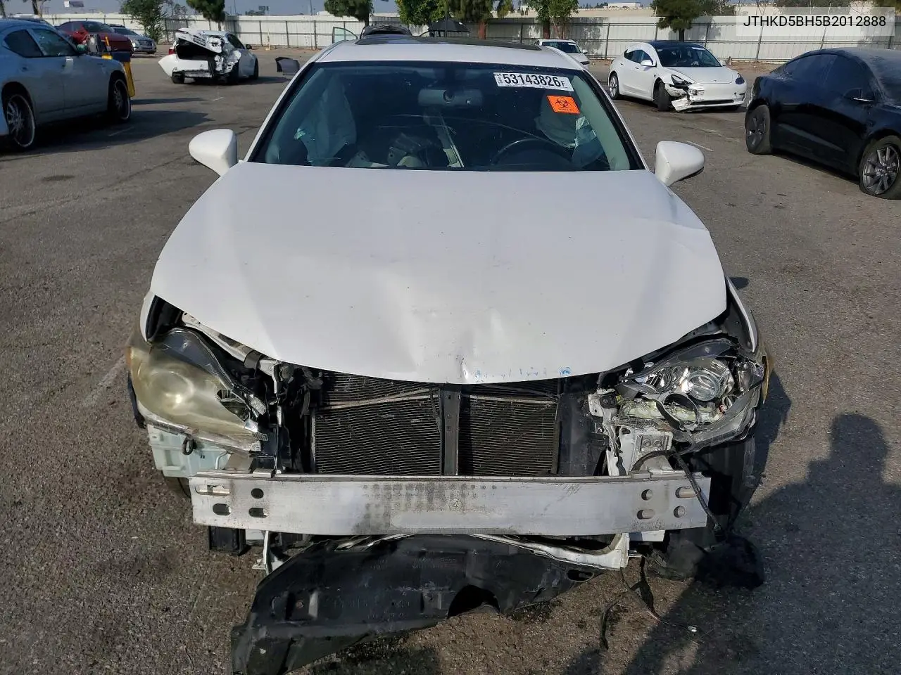 2011 Lexus Ct 200 VIN: JTHKD5BH5B2012888 Lot: 53143826