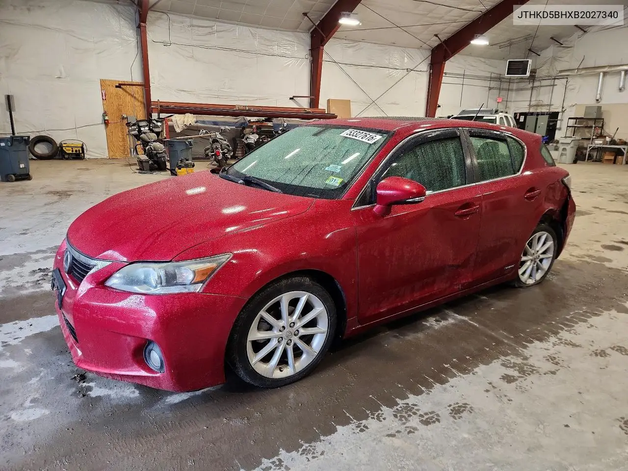 2011 Lexus Ct 200 VIN: JTHKD5BHXB2027340 Lot: 53327616