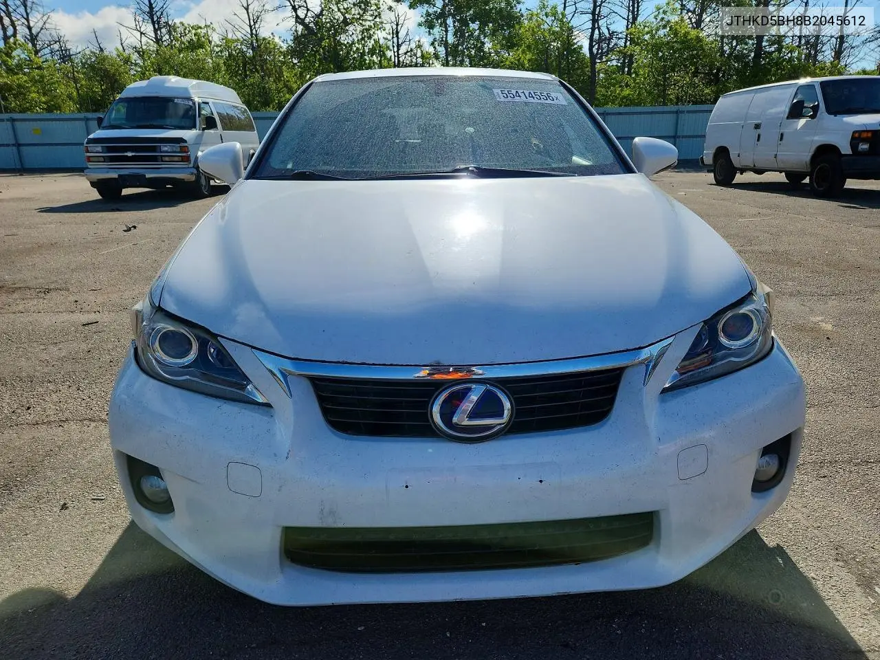 2011 Lexus Ct 200 VIN: JTHKD5BH8B2045612 Lot: 55414556