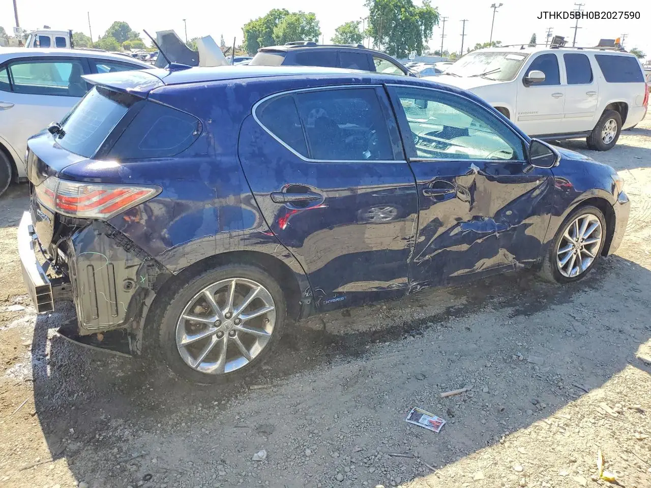 2011 Lexus Ct 200 VIN: JTHKD5BH0B2027590 Lot: 56550136