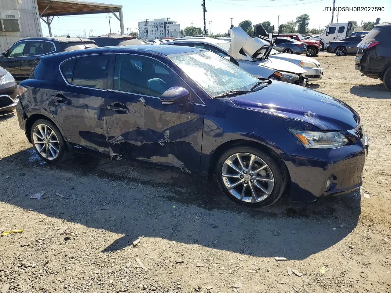 2011 Lexus Ct 200 VIN: JTHKD5BH0B2027590 Lot: 56550136