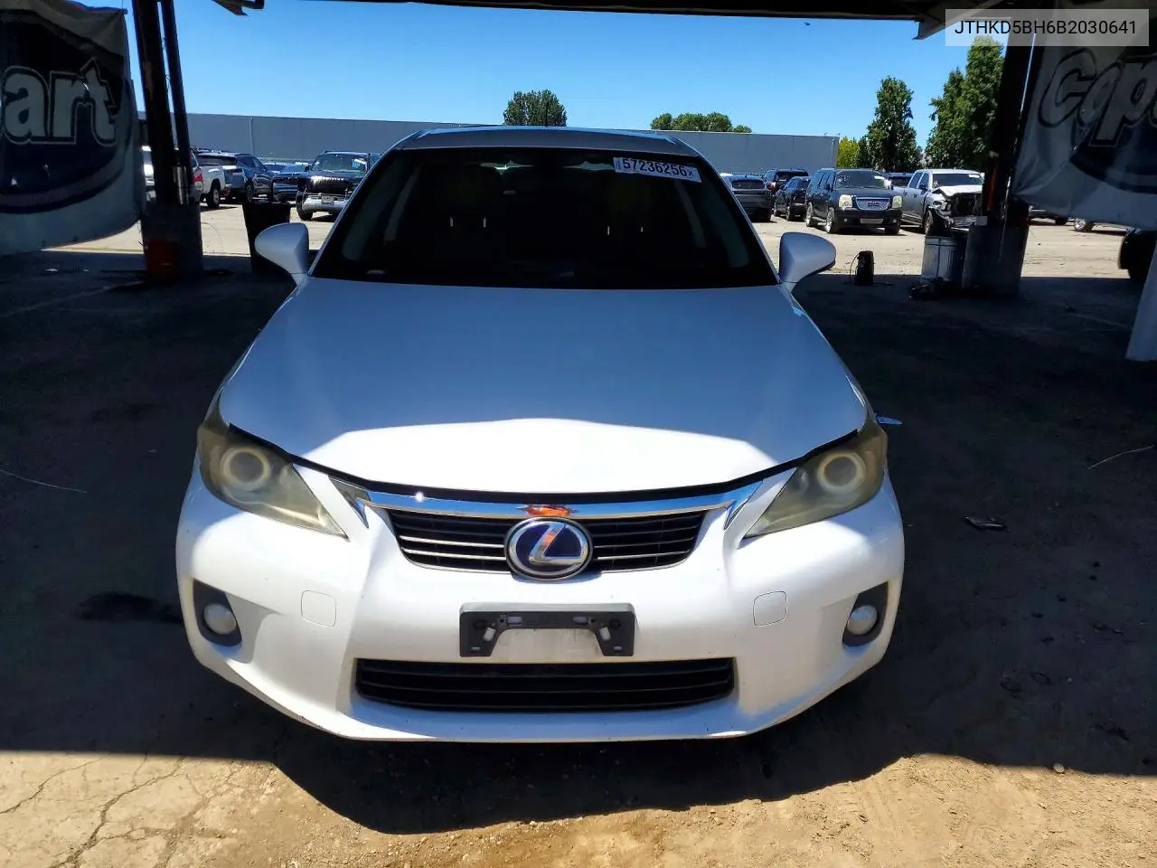 2011 Lexus Ct 200 VIN: JTHKD5BH6B2030641 Lot: 57236256