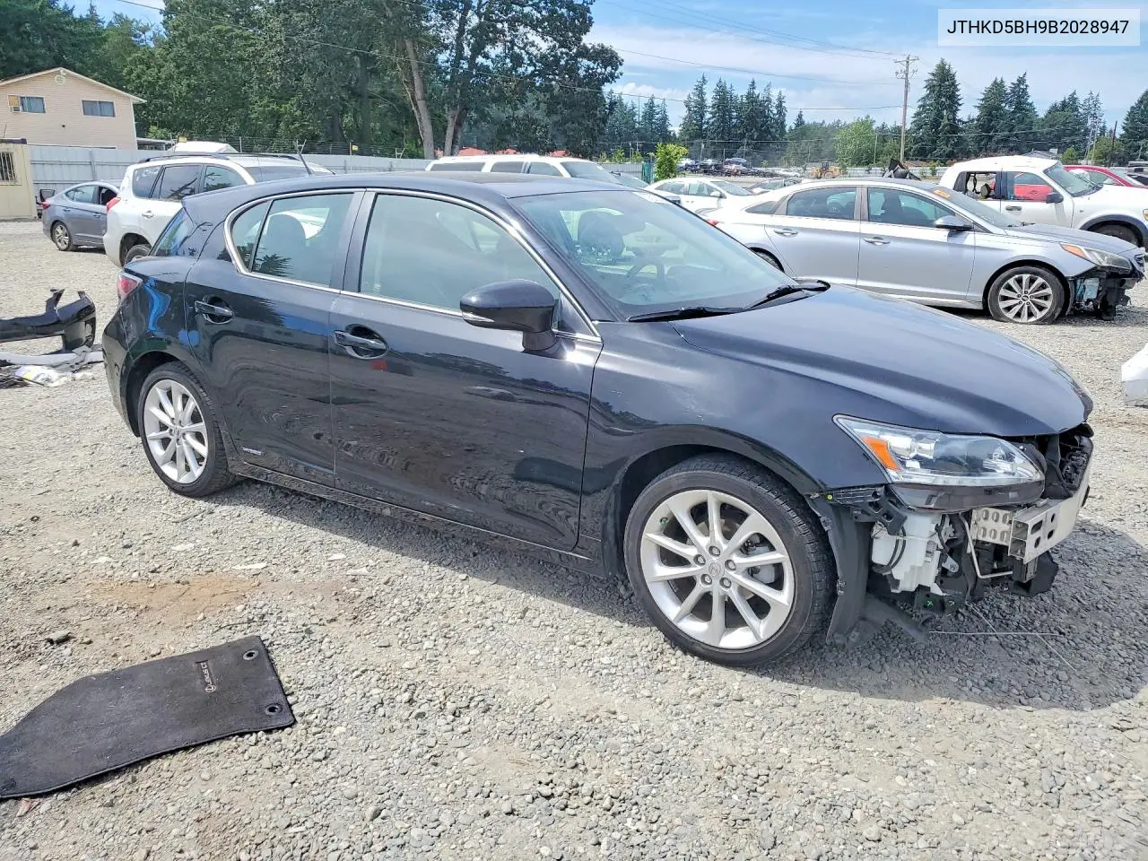 2011 Lexus Ct 200 VIN: JTHKD5BH9B2028947 Lot: 57572136