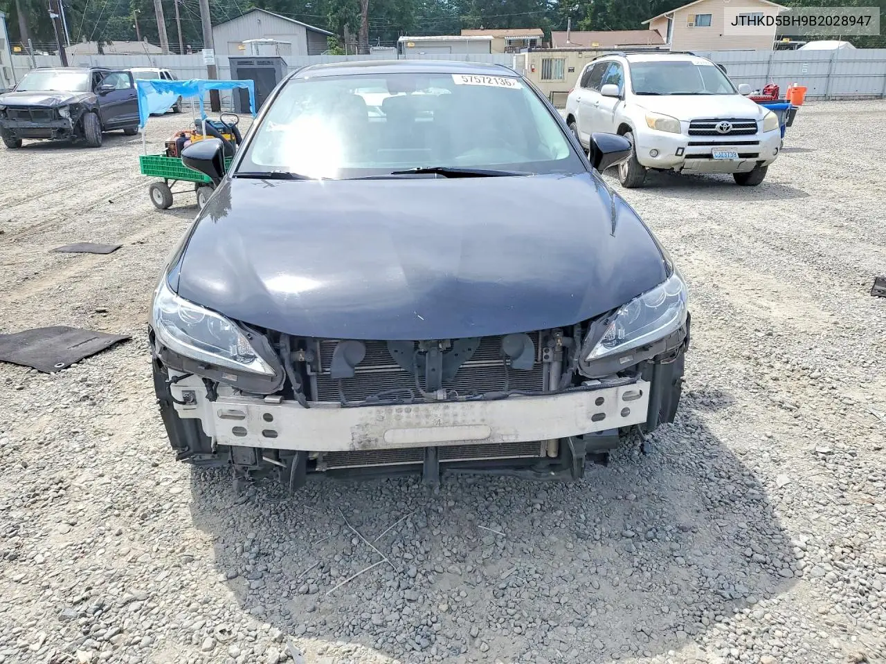 2011 Lexus Ct 200 VIN: JTHKD5BH9B2028947 Lot: 57572136