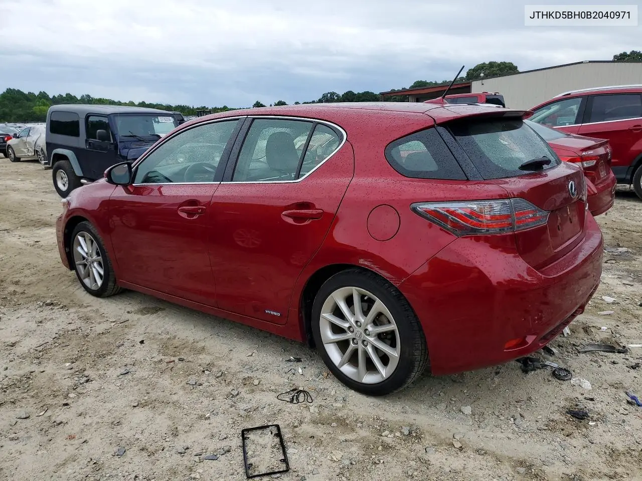 2011 Lexus Ct 200 VIN: JTHKD5BH0B2040971 Lot: 57614426