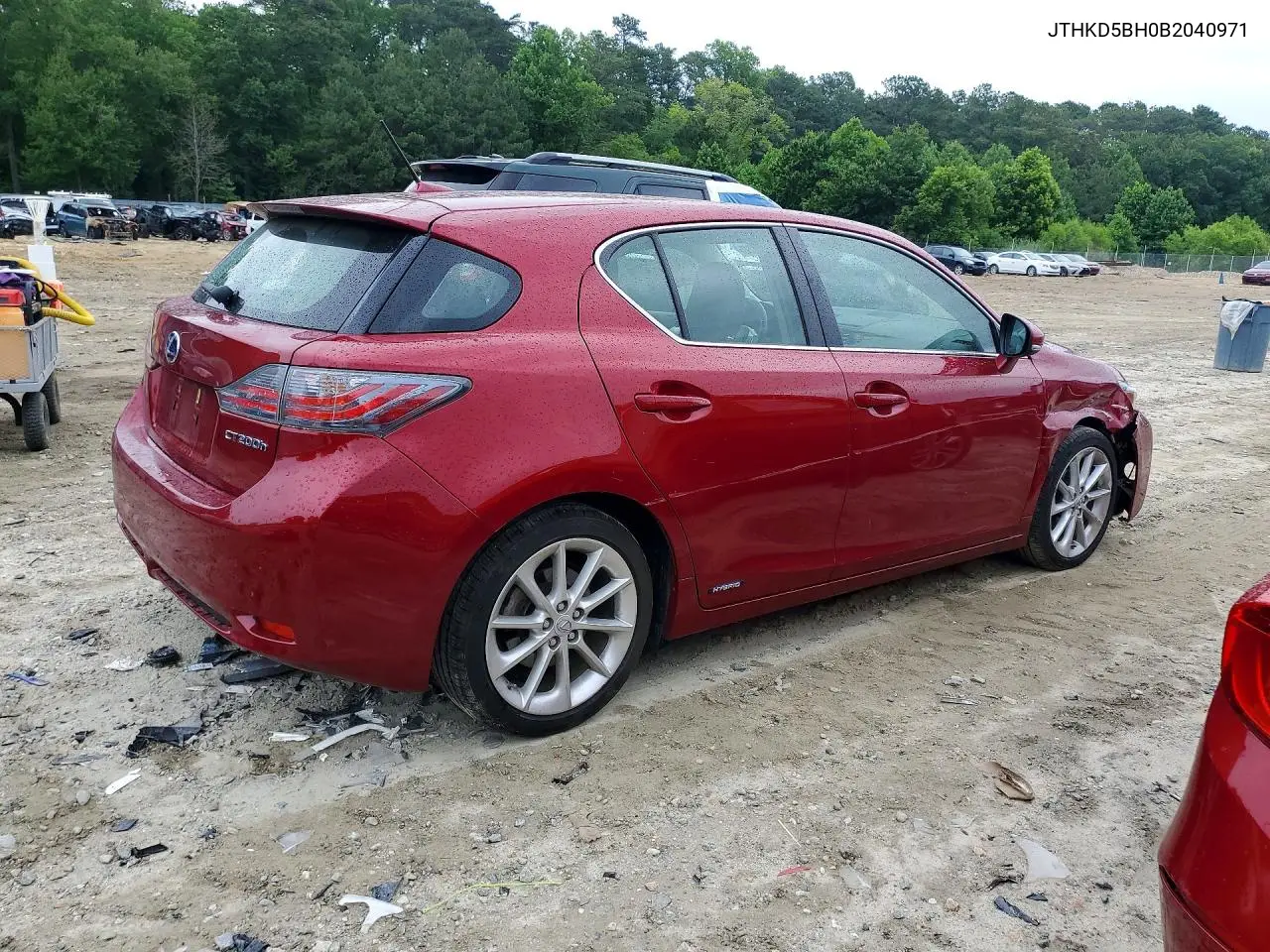 2011 Lexus Ct 200 VIN: JTHKD5BH0B2040971 Lot: 57614426