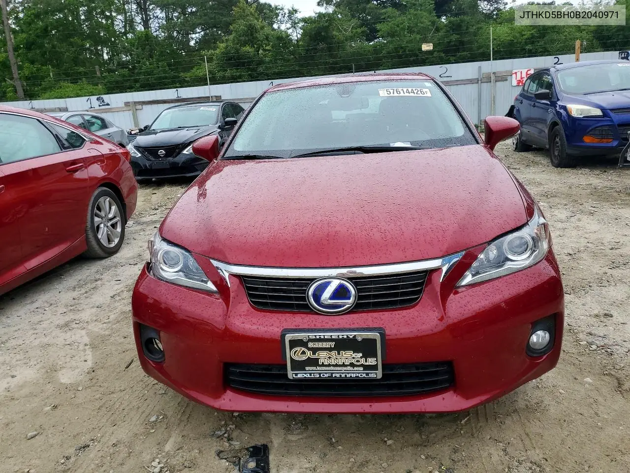 2011 Lexus Ct 200 VIN: JTHKD5BH0B2040971 Lot: 57614426