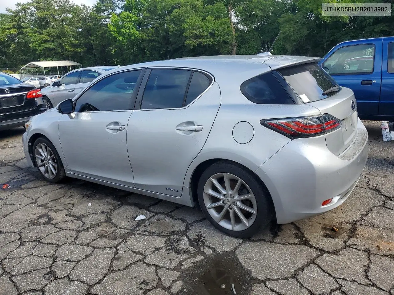 2011 Lexus Ct 200 VIN: JTHKD5BH2B2013982 Lot: 57621006