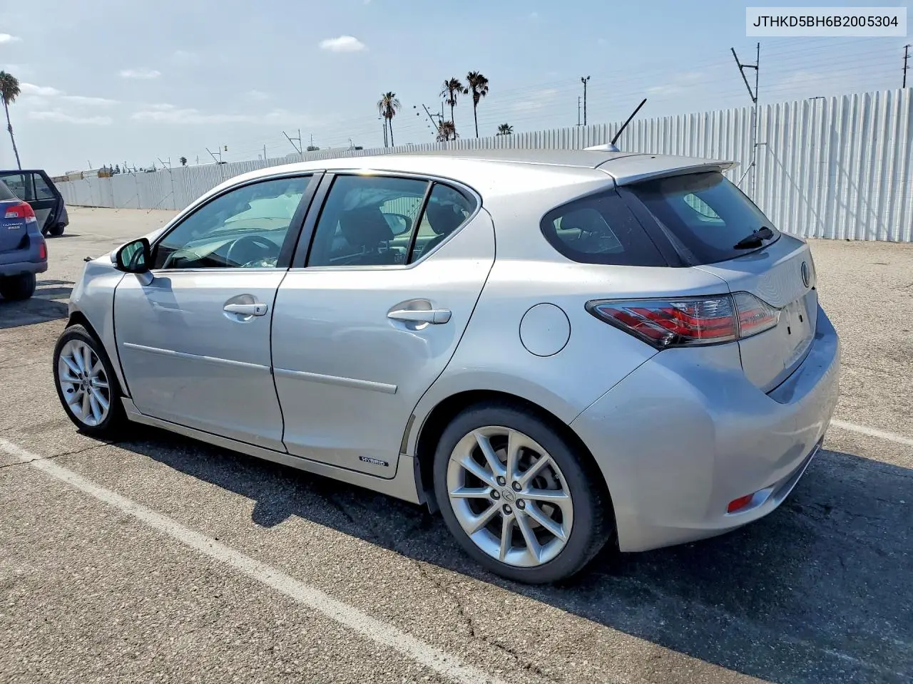 2011 Lexus Ct 200 VIN: JTHKD5BH6B2005304 Lot: 58906506