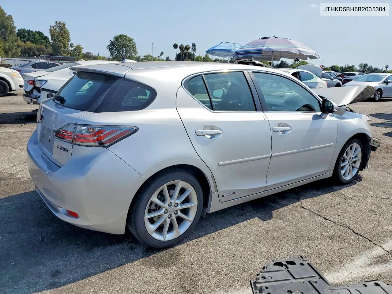 2011 Lexus Ct 200 VIN: JTHKD5BH6B2005304 Lot: 58906506