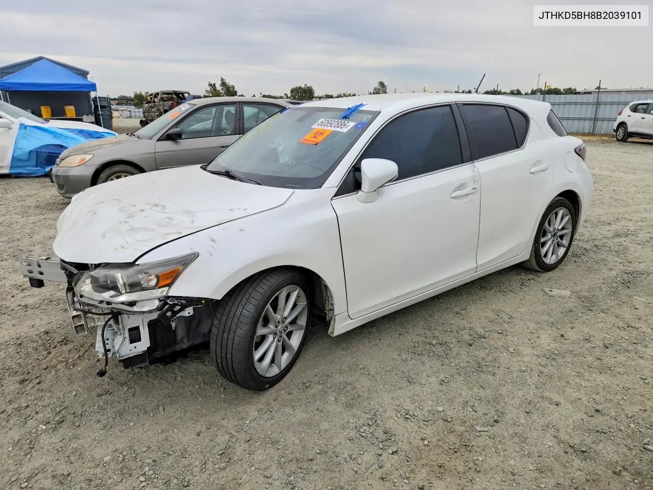 2011 Lexus Ct 200 VIN: JTHKD5BH8B2039101 Lot: 60892886