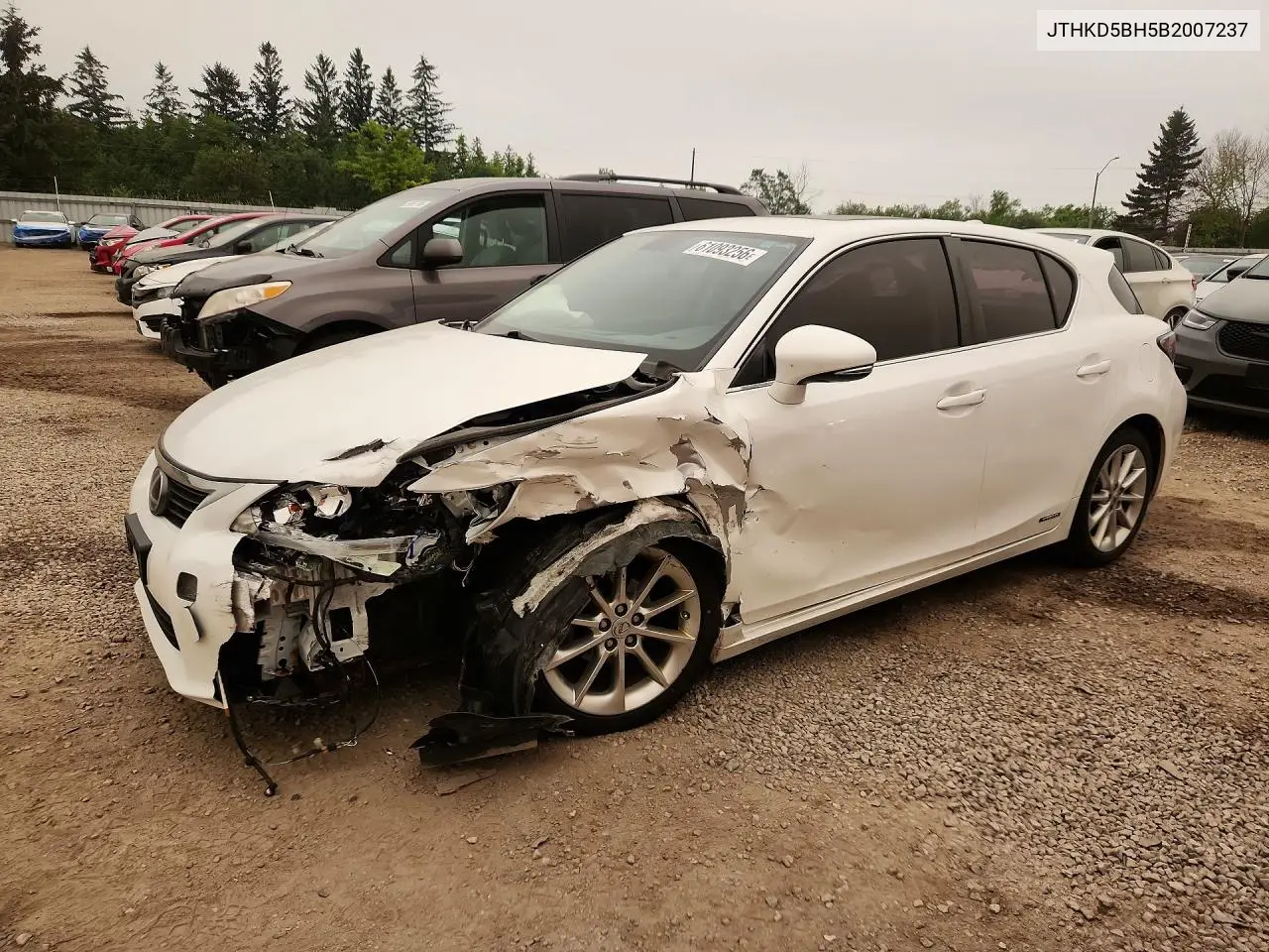 2011 Lexus Ct 200 VIN: JTHKD5BH5B2007237 Lot: 61093256