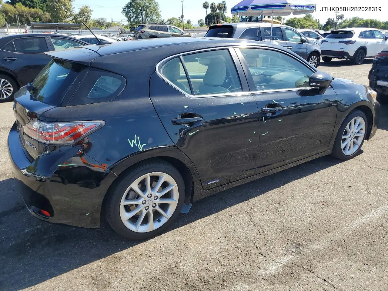 2011 Lexus Ct 200 VIN: JTHKD5BH2B2028319 Lot: 61414796