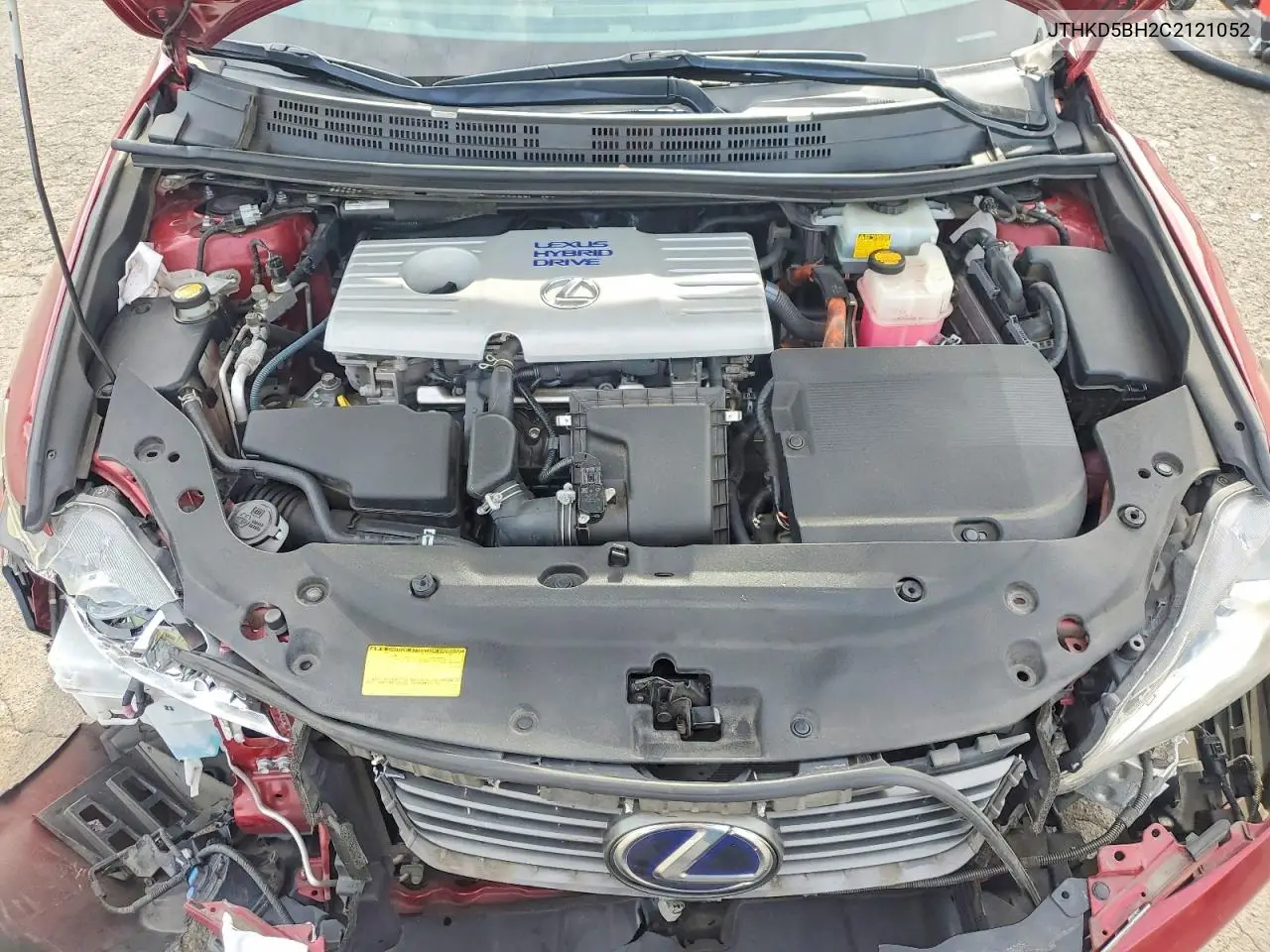 2012 Lexus Ct 200 VIN: JTHKD5BH2C2121052 Lot: 41630636