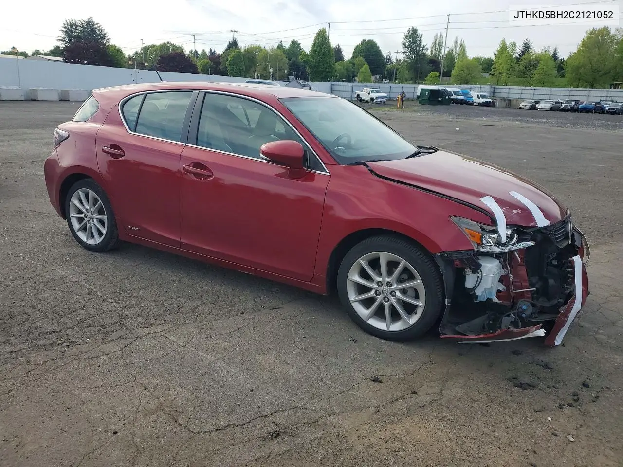 2012 Lexus Ct 200 VIN: JTHKD5BH2C2121052 Lot: 41630636