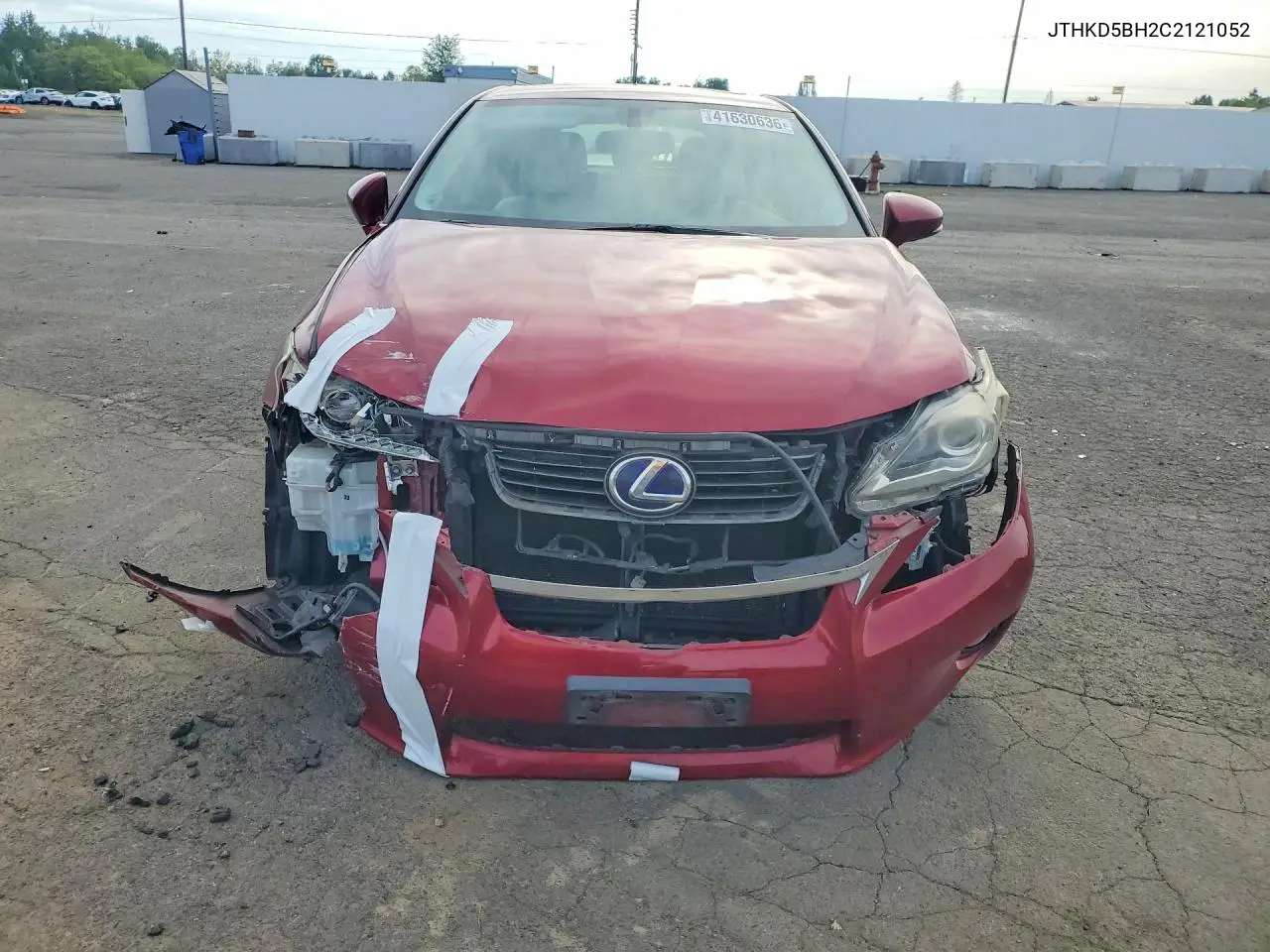2012 Lexus Ct 200 VIN: JTHKD5BH2C2121052 Lot: 41630636