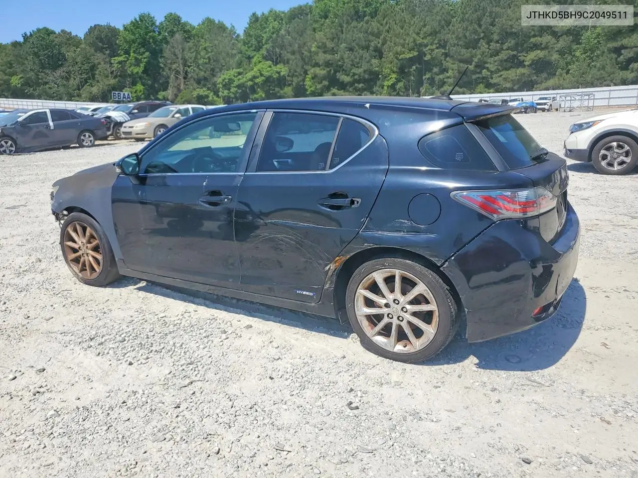 2012 Lexus Ct 200 VIN: JTHKD5BH9C2049511 Lot: 53510456