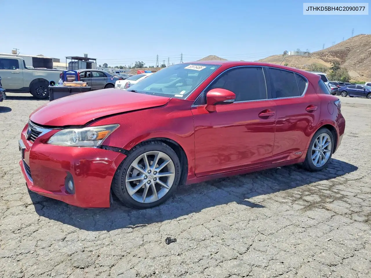 2012 Lexus Ct 200 VIN: JTHKD5BH4C2090077 Lot: 53976486