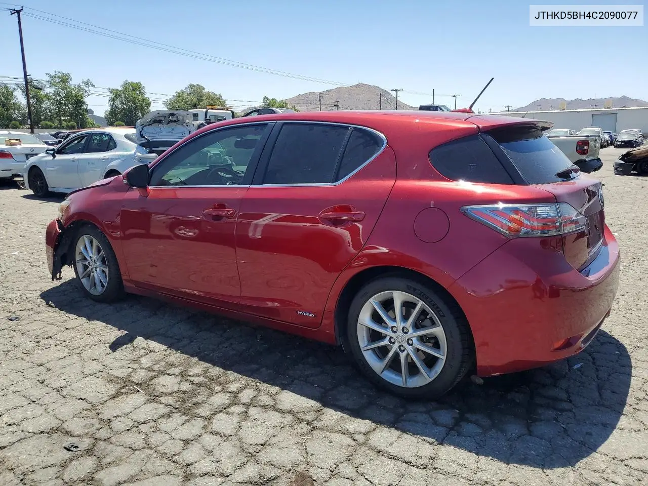 2012 Lexus Ct 200 VIN: JTHKD5BH4C2090077 Lot: 53976486