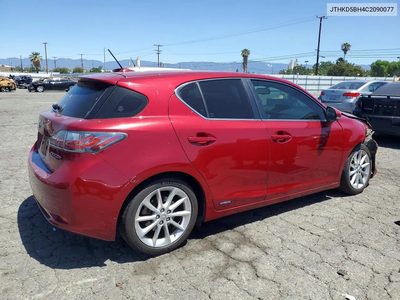 2012 Lexus Ct 200 VIN: JTHKD5BH4C2090077 Lot: 53976486