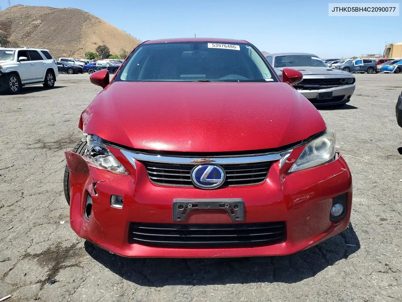 2012 Lexus Ct 200 VIN: JTHKD5BH4C2090077 Lot: 53976486