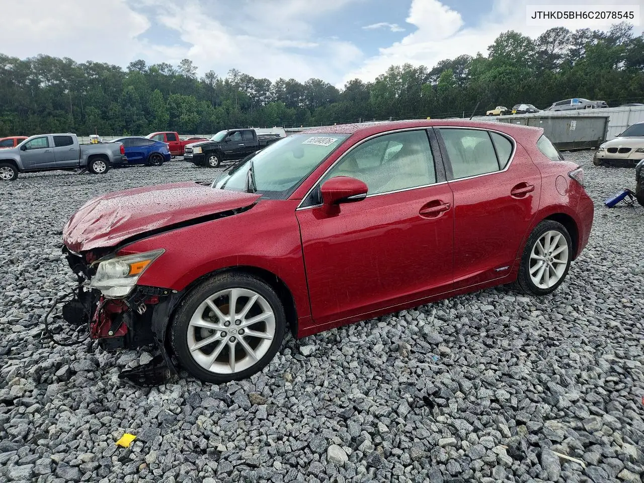 2012 Lexus Ct 200 VIN: JTHKD5BH6C2078545 Lot: 55104976