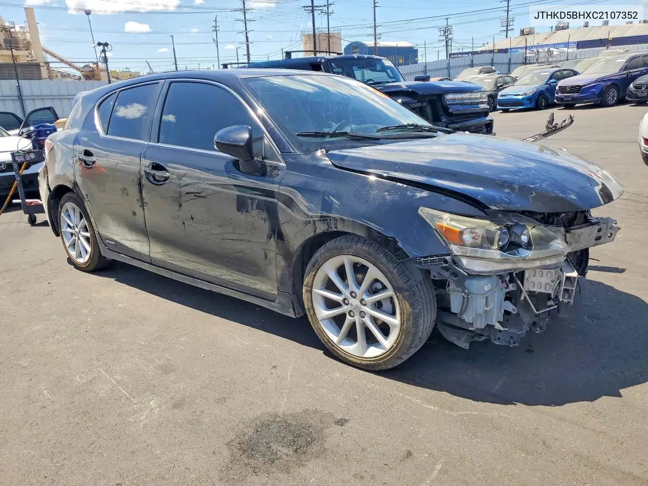 2012 Lexus Ct 200 VIN: JTHKD5BHXC2107352 Lot: 55456216