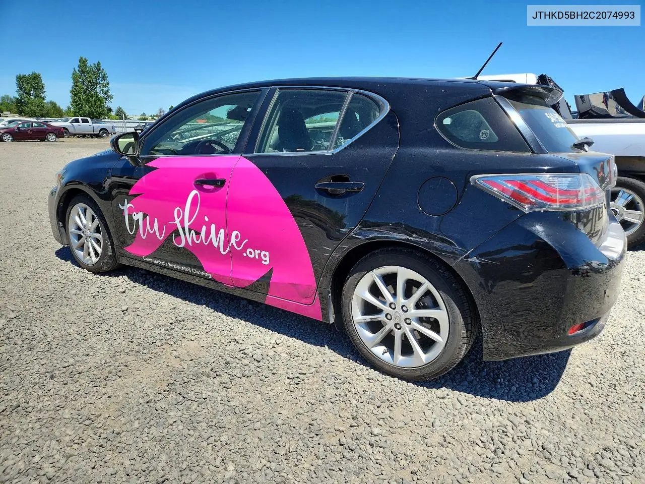 2012 Lexus Ct 200 VIN: JTHKD5BH2C2074993 Lot: 57066626