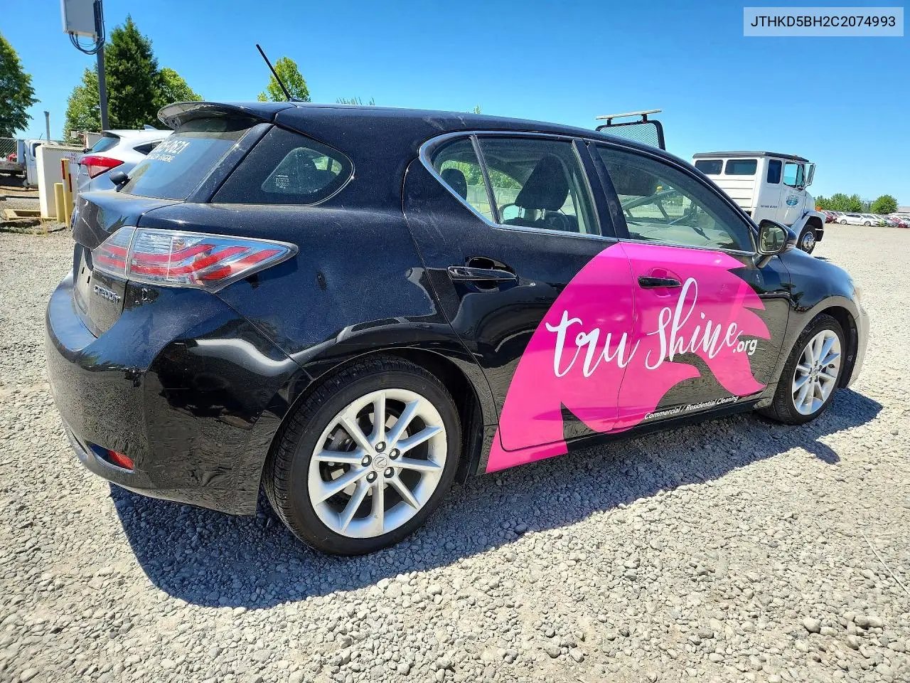 2012 Lexus Ct 200 VIN: JTHKD5BH2C2074993 Lot: 57066626